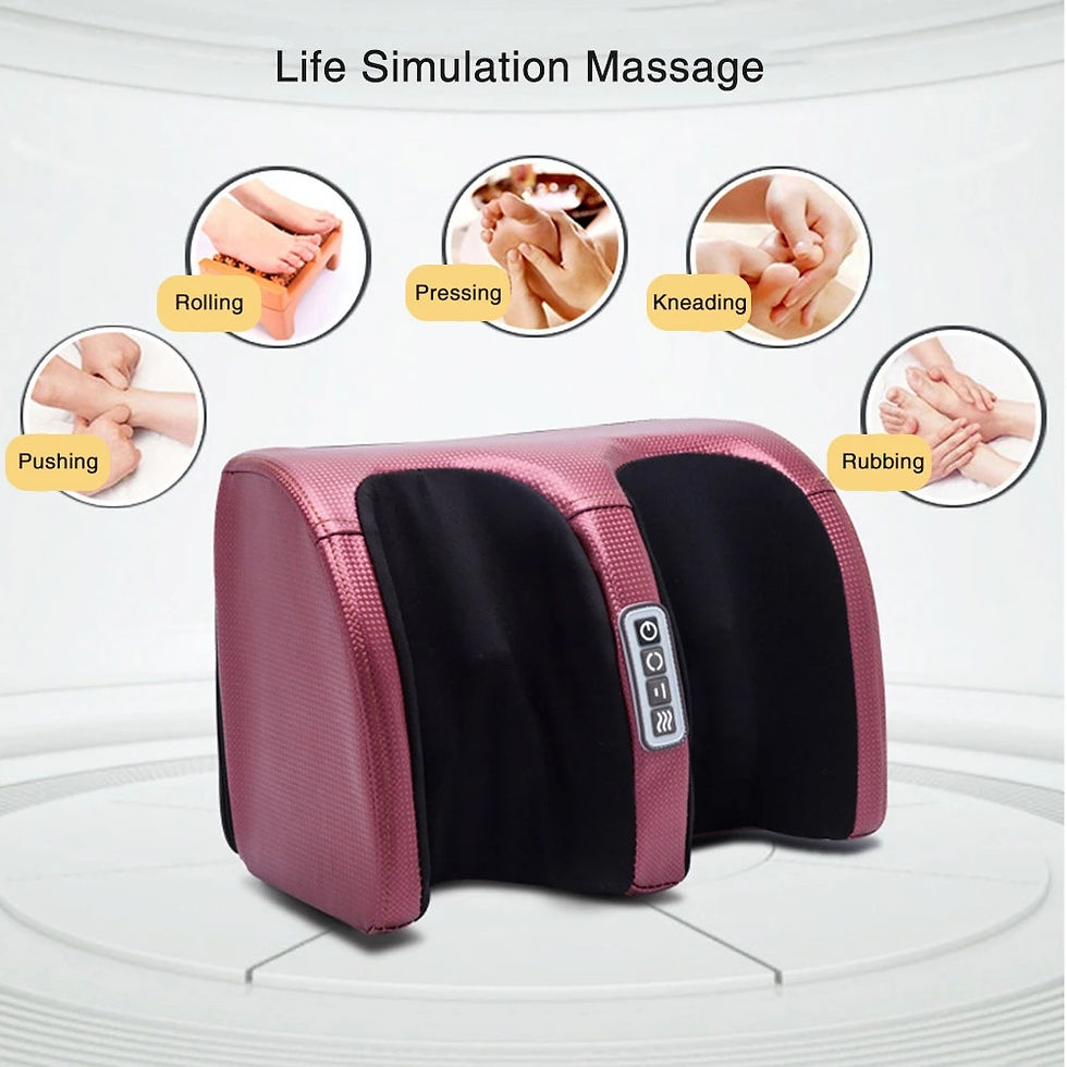 Thumbnail: Electric Foot Massager Shiatsu Kneading Deep Tissue Relax Heated Roller Calf Pai