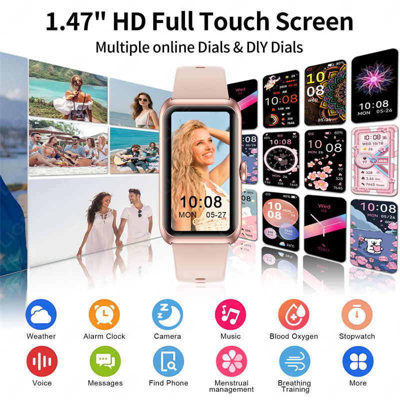 Thumbnail: 2025 New Smartwatch 1.47-inch Blood Oxygen Heart Rate Sleep Health Monitoring In