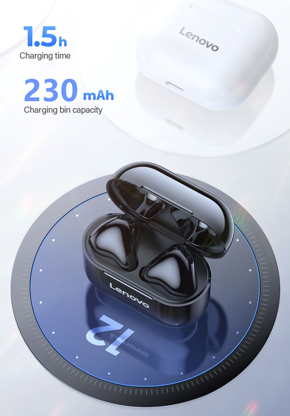 Thumbnail: Original Lenovo LP40 wireless headphones TWS Bluetooth Earphones Touch Control S