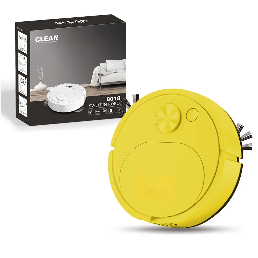 Thumbnail: NEW USB Sweeping Robot Vacuum Cleaner Mopping 3 In 1 Smart Wireless 1500Pa Dragg