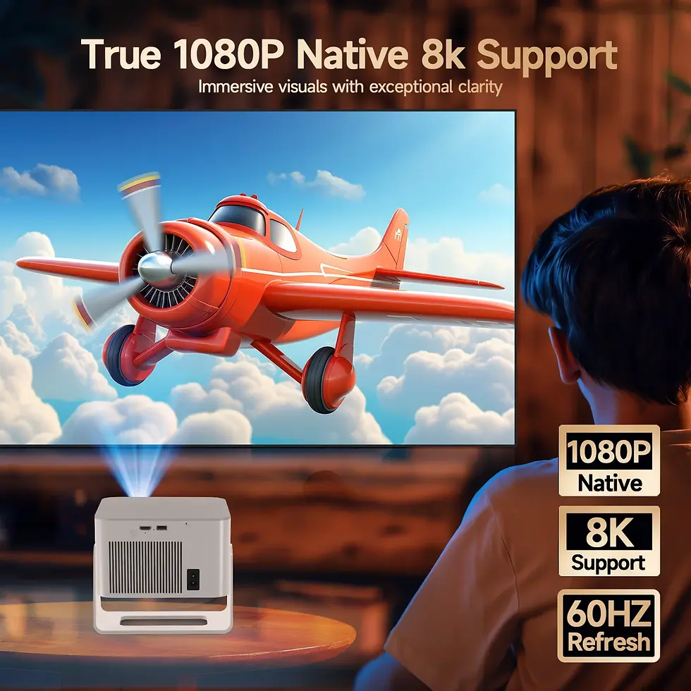 Thumbnail: Magcubic Portable Projecto HY350Max 900ANSI Android 14 Projector Auto Focus Proj