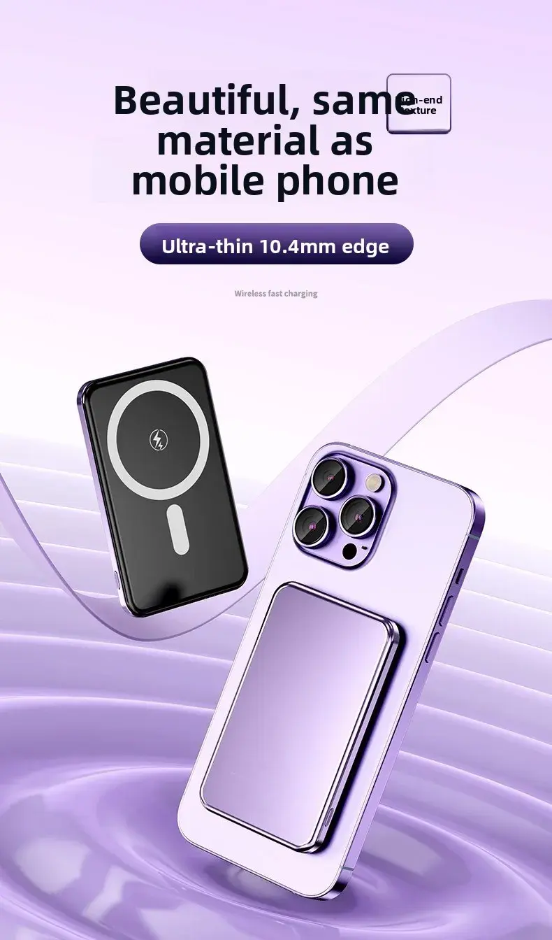 Thumbnail: Taepiaai 20000mAh Portable Magnetic Wireless PowerBank PD22.5W Fast Charging Ext