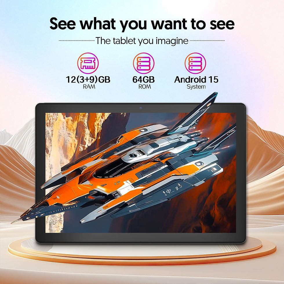 Thumbnail: Latest Global Version Android 15 Tablet, 10-inch Tablet, Quad-core Processor, 12