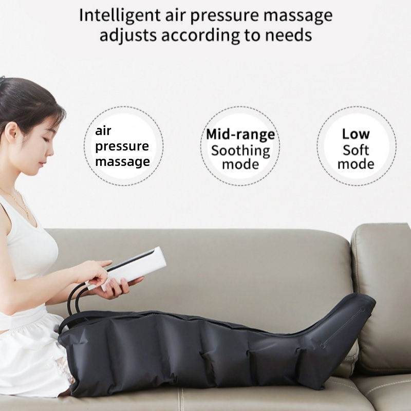 Thumbnail: JinKairui Electric Pneumatic Leg Massager Extended Version for Deep Relaxation o