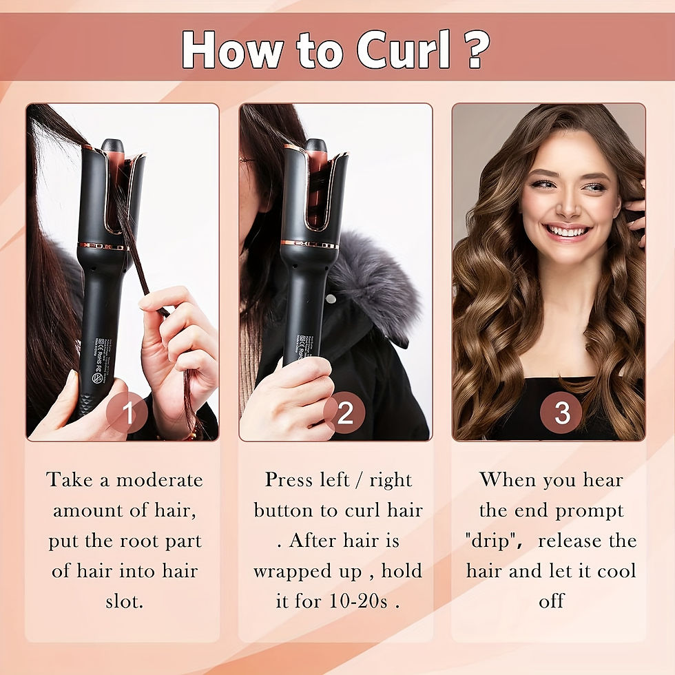 Thumbnail: Automatic Hair Curler Auto Hair Curling Iron Ceramic Rotating Air Curler Air Spi