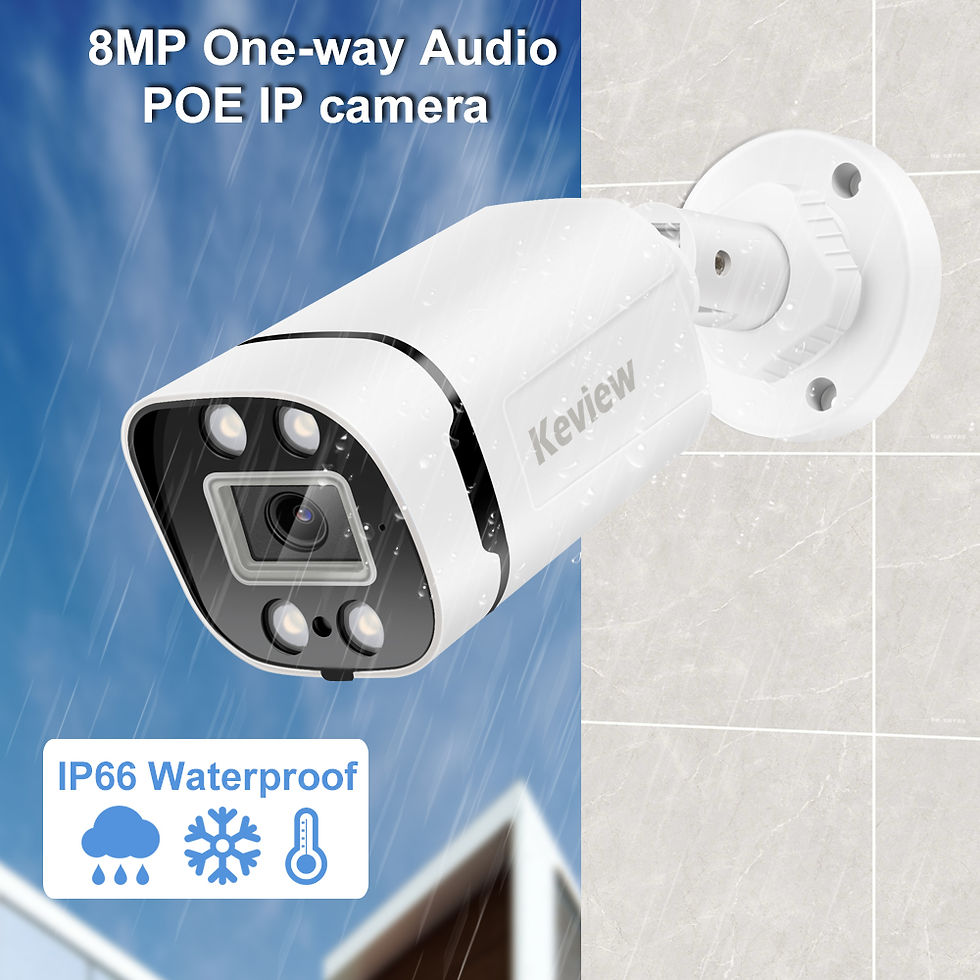 Thumbnail: 4K 8MP POE IP Camera Audio Outdoor POE/NOT POE H.265 Onvif Bullet CCTV Home 5MP 