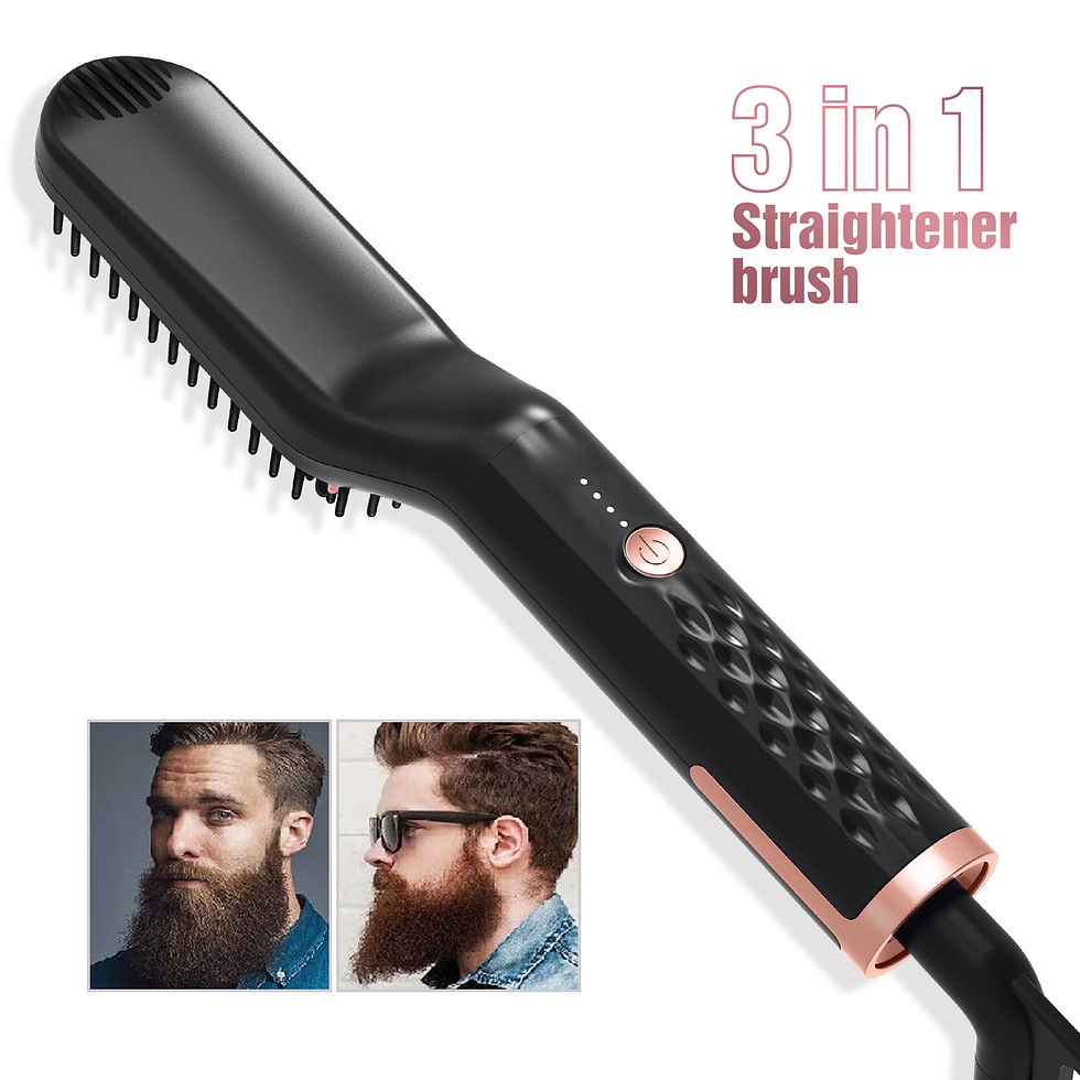 Thumbnail: Hot Comb Straightener Heating Comb For Men Beard Electric Negative Ion Hair Stra