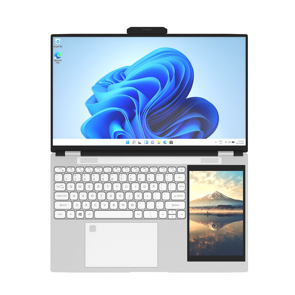 Thumbnail: The Latest Dual Screen Ultra Slim Laptops Brand New Notebook N100 3.4Ghz 16Gb Ra