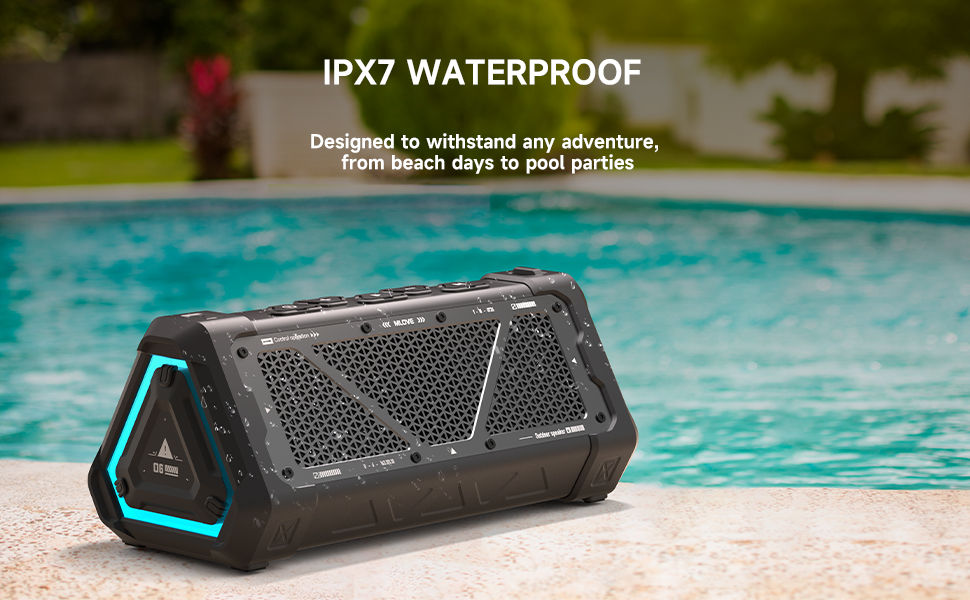 Thumbnail: MLOVE P3 Outdoor Bluetooth Speaker, 40W Output Power Bluetooth 5.3 Speaker ,Ster