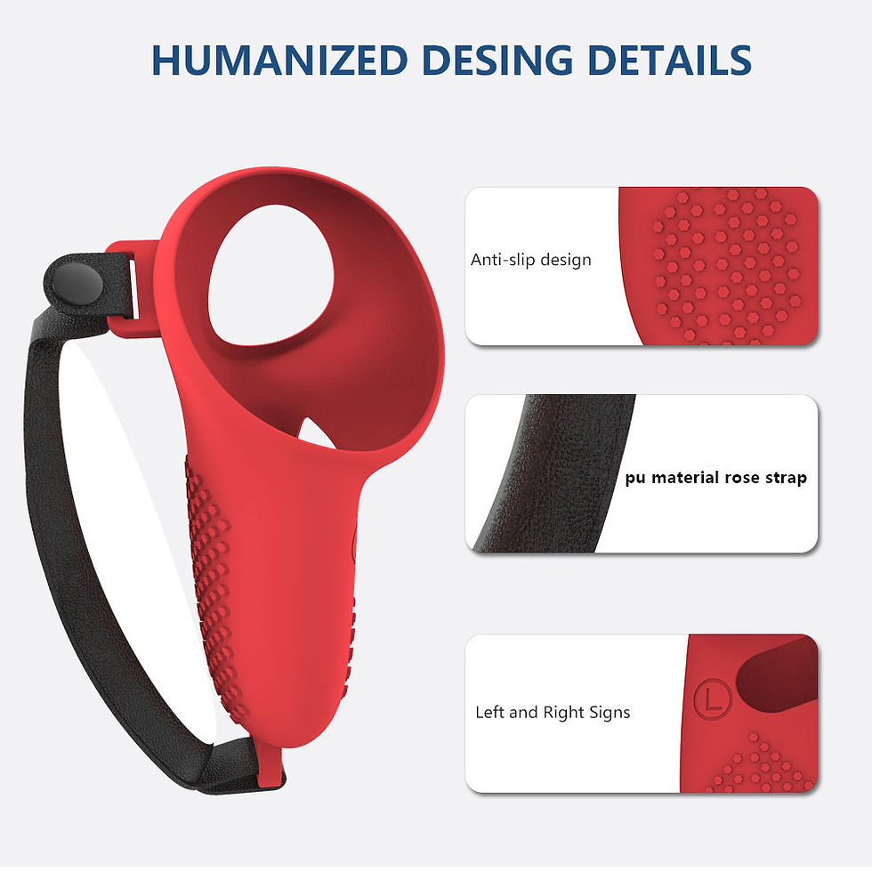 Thumbnail: VR Controller Silicone Protective Cover Handle Grip Shell Full Protective For Me