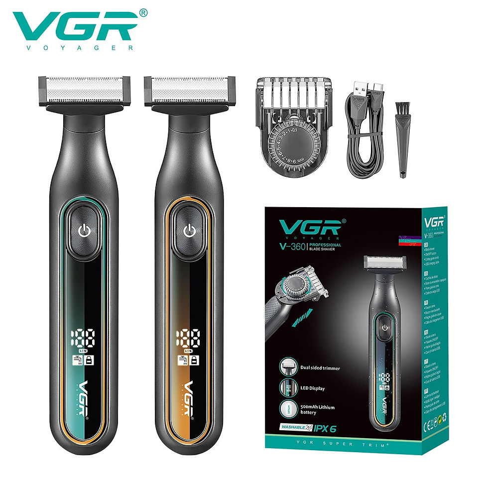 Thumbnail: VGR Razor Professional Electric Shaver Portable Shaving Machine Waterproof Beard