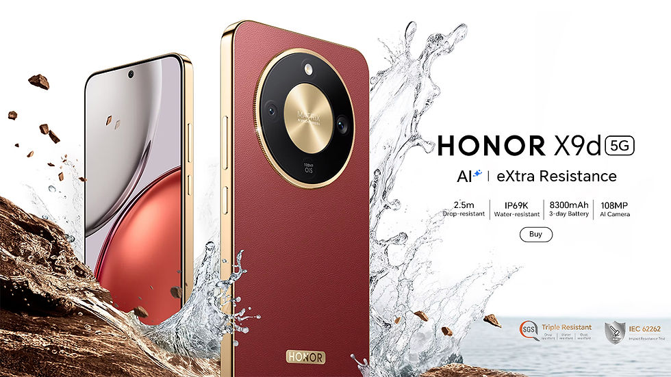 Thumbnail: HONOR X9d 12GB+256GB Global Version 5G Smartphone 6.79'' 120Hz AMOLED Screen 108