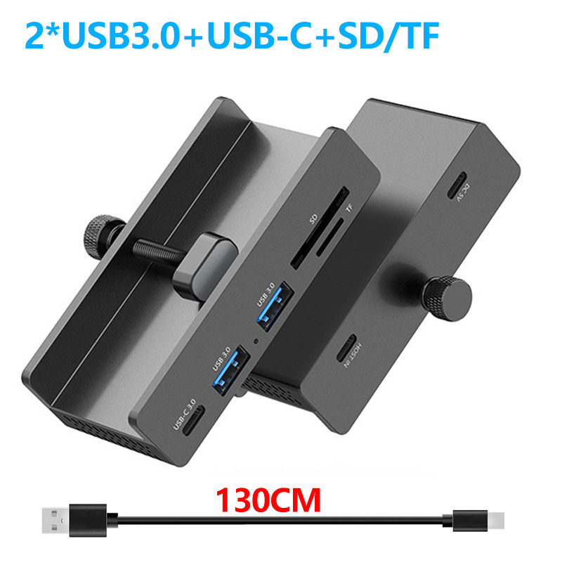 Thumbnail: 10Gbps HUB USB3.2/3.0/2.0 Splitter Adapter Universal External Multi Clip Dock Fo
