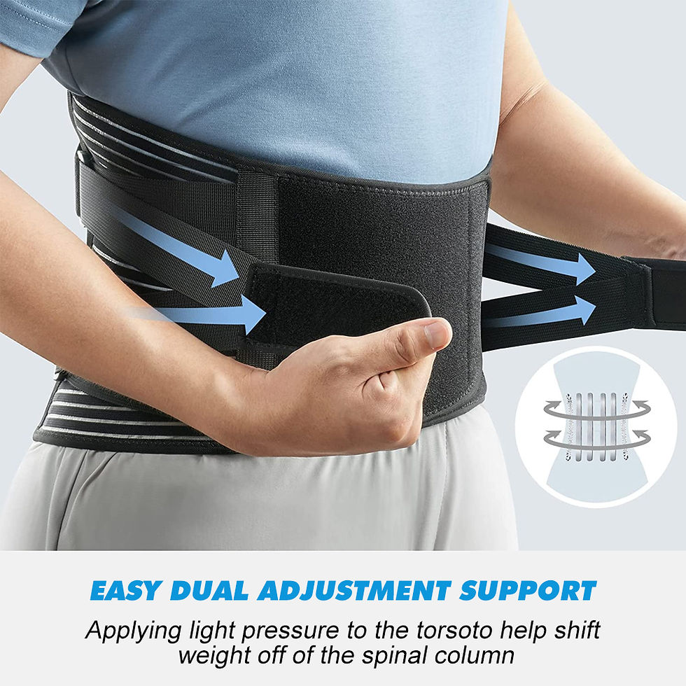 Thumbnail: Back Braces for Lower Back Pain Relief with 6 Stays, Breathable Back Support Bel