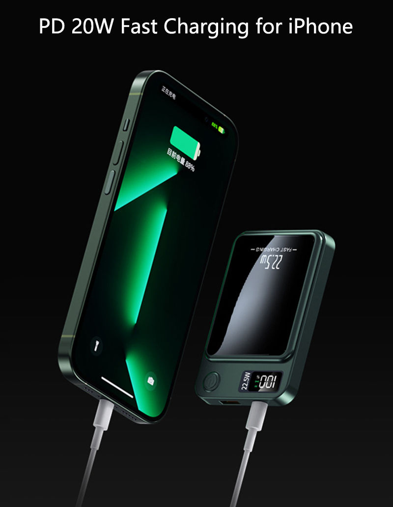 Thumbnail: Magnetic Wireless Power Bank 50000mAh 22.5W Fast Charging External Battery Charg