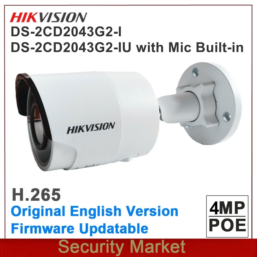 Original Hikvision English DS-2CD2043G2-I and DS-2CD2043G2-IU 4MP WDR Fixed Bull