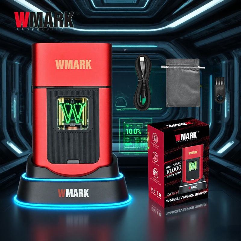 WMARK Shaver Professional Beard Trimmer Electric Shaver 10000 RPM Vector Motor R