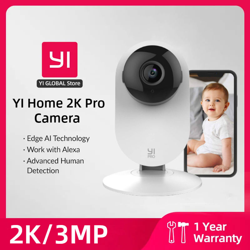 YI 2K 3MP Wifi Home Camera 1/ 2/ 4pcs Smart Video Cams With Motion Detection IP 