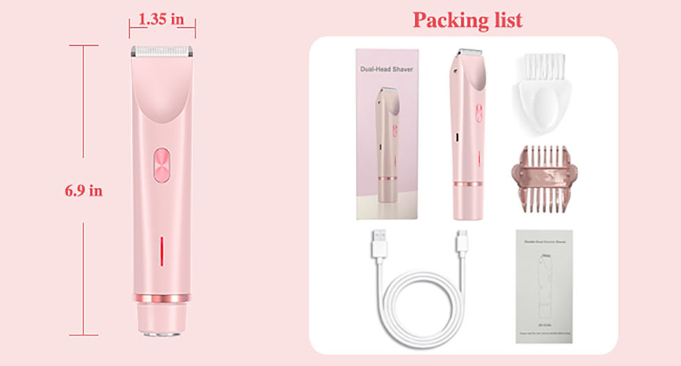 Thumbnail: Electric Shaver for Woman Double Head Dual Purpose Female Razor Body Epilator Le
