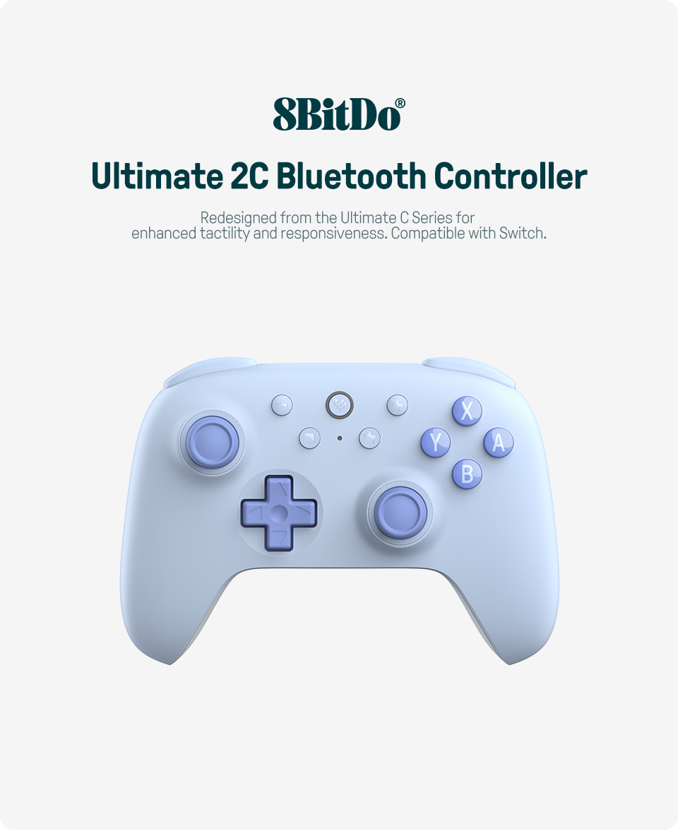 Thumbnail: 8BitDo - Ultimate 2C Wireless Hall Effect Joysticks Bluetooth Gaming Controller 