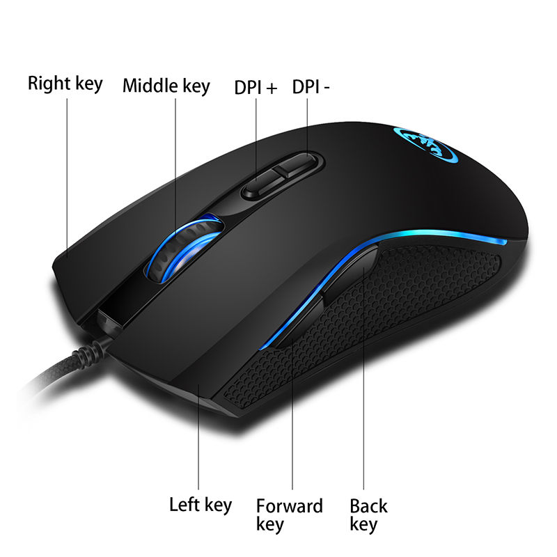 Thumbnail: New Wired Gaming mouse gamer 7 Button 3200DPI LED Optical USB Computer Mouse Gam