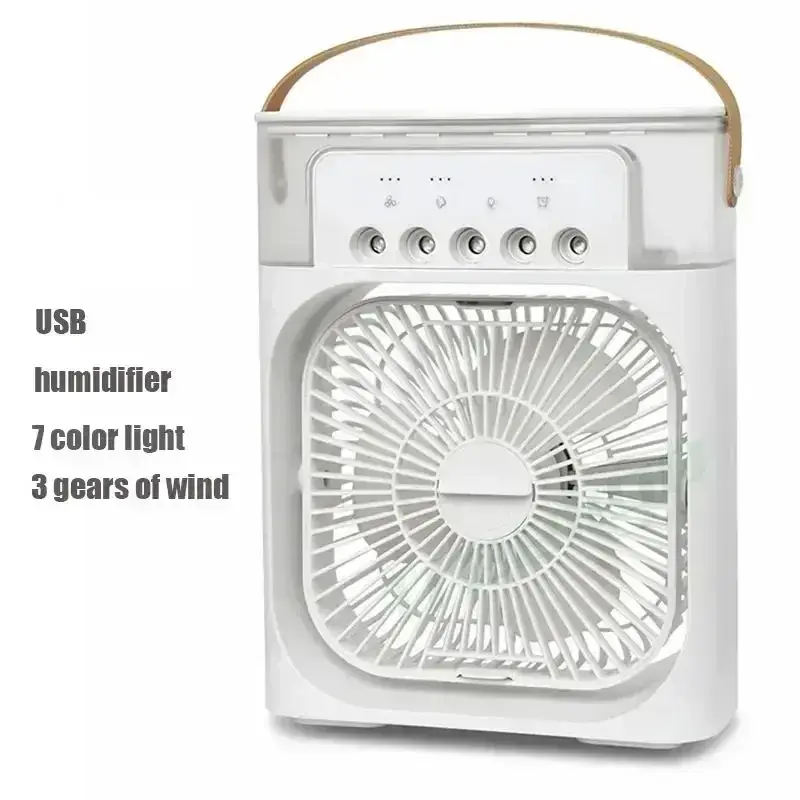 Thumbnail: 3 In 1 New Fan AIr Conditioner Household Small Air Cooler LED Night Light Portab