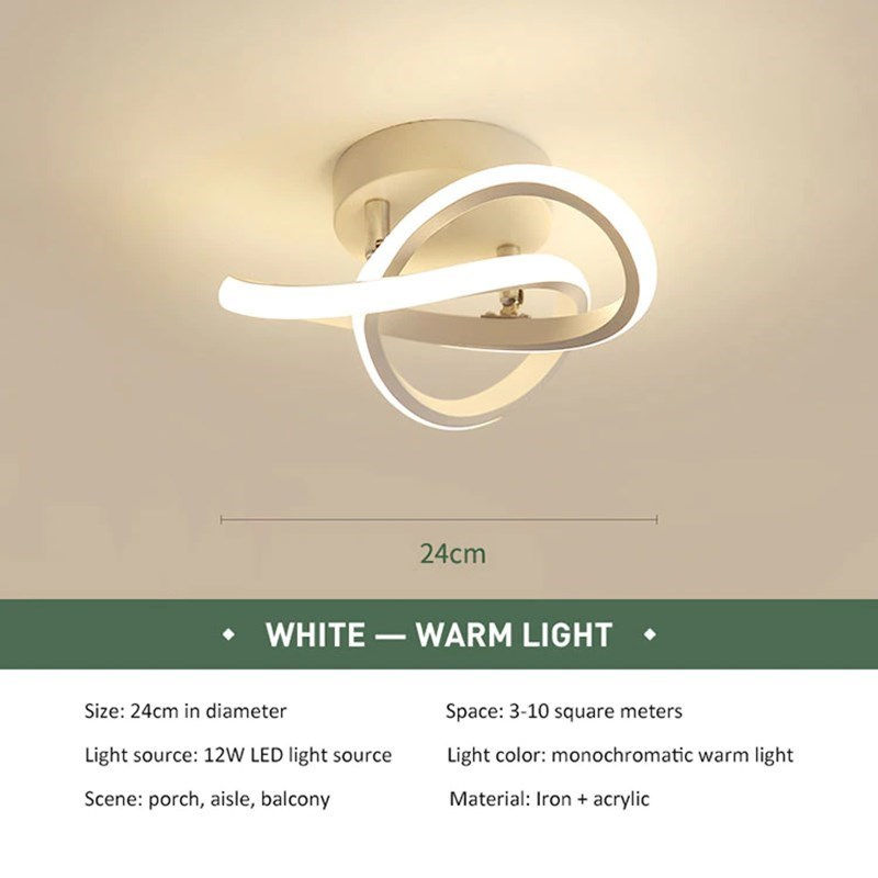 Thumbnail: LED Strip Aisle Ceiling Lights Modern Minimalist Living Room Lamps For Balcony E