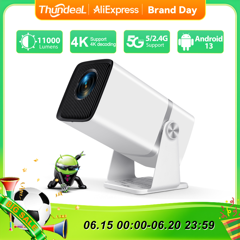 ThundeaL 4K Full HD Projector FHD TD80W Android WiFi 3D Home Theater TD80 Portab