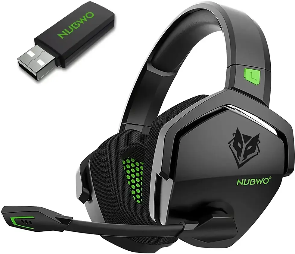 Thumbnail: NUBWO G06 Dual Wireless Headsets Gamer 2.4GHz Bluetooth 5.3 Gaming Headphones wi