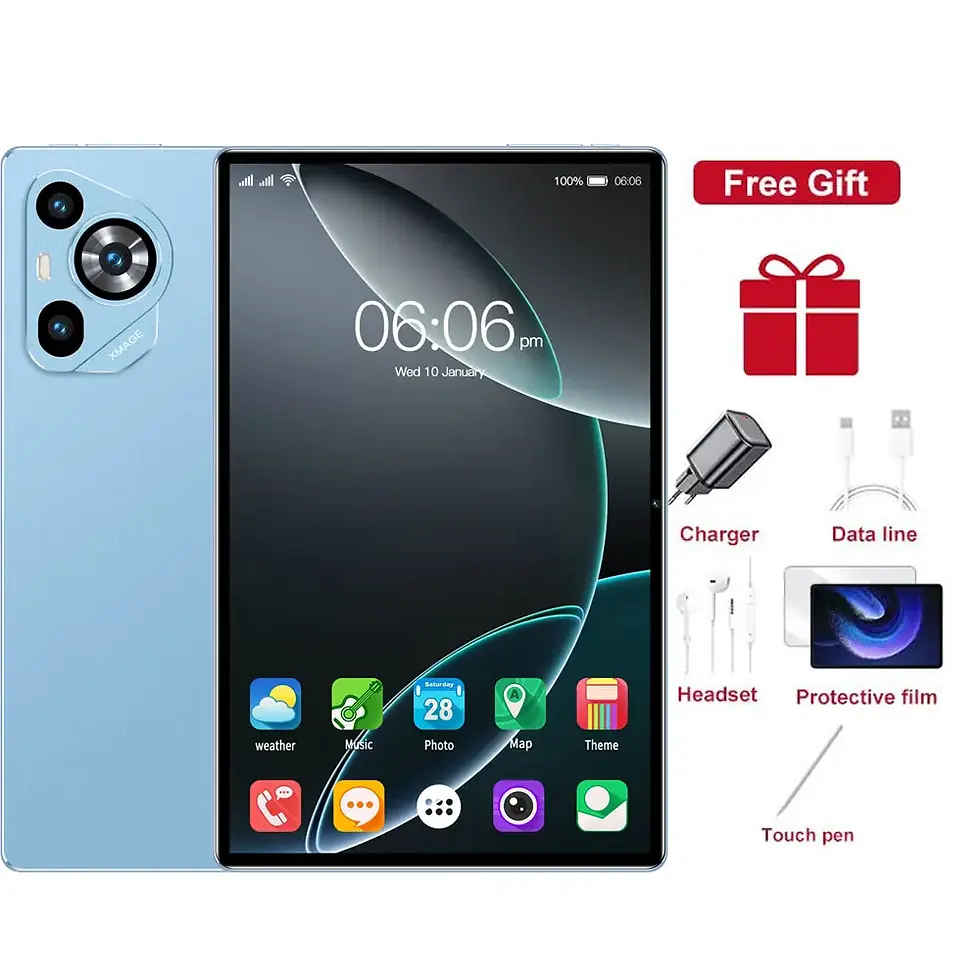 Thumbnail: HOT New M70 Plus Original 5G Dual Card Tablets Android 22GB+2TB 11.6 inch Tablet