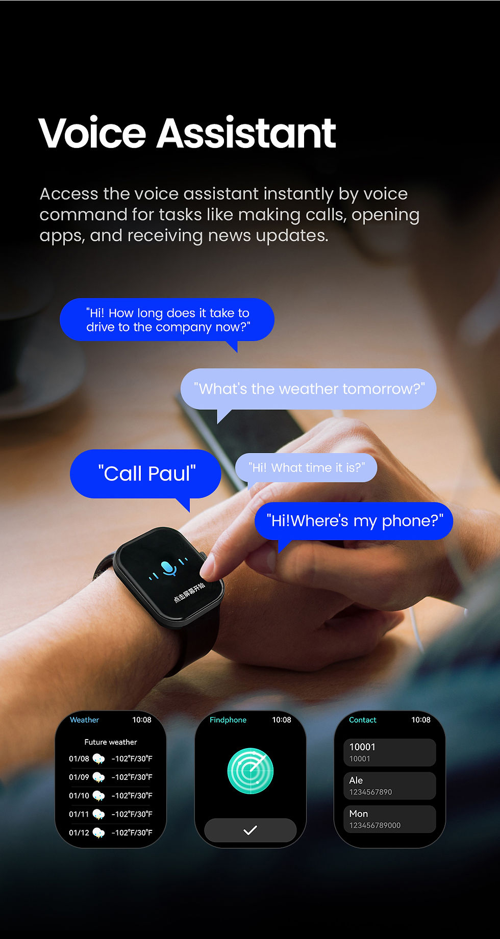 Thumbnail: HAYLOU Watch S6 Smartwatch 2.01" HD Display Smart Watch Bluetooth Voice Callings