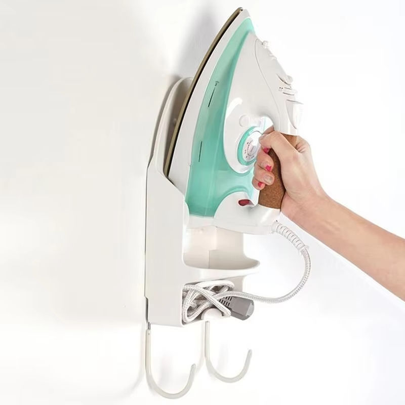 Thumbnail: Wall Mounted Iron Holder Heat Resistant Ironing Board Hanger Storage Rack Electr