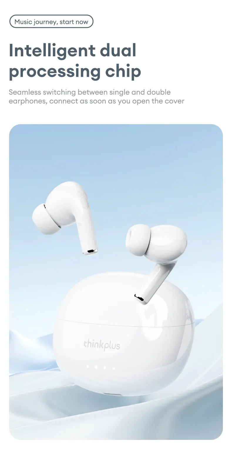 Thumbnail: Lenovo LP5 PRO Wireless Bluetooth 5.4 Earphones TWS HiFi Sound Gaming Earbuds LP