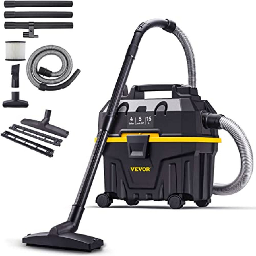 Shop Vac Wet and Dry Vacuum Cleaner 4 Gallon 5 Peak HP - Powerful Suction with B
