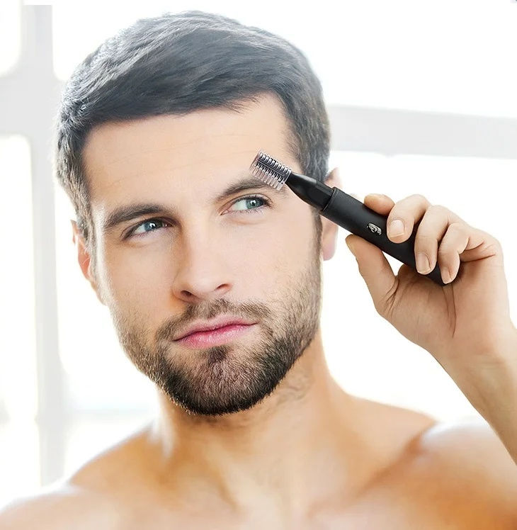 Thumbnail: XIAOMI New 3 in 1 Electric Rechargeable Nose Ear Hair Trimmer for Men Painless S