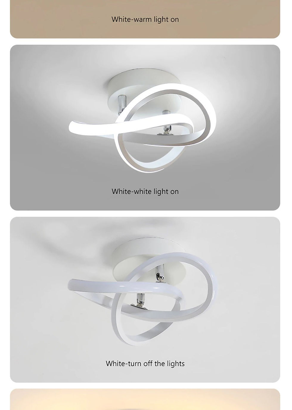 Thumbnail: LED Strip Aisle Ceiling Lights Modern Minimalist Living Room Lamps For Balcony E
