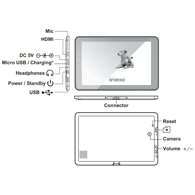 Thumbnail: New Arrival 11.6 INCH RAM 2GB ROM 64GB Tablet RCT6716 Android 10.0 MT8167 CPU 76
