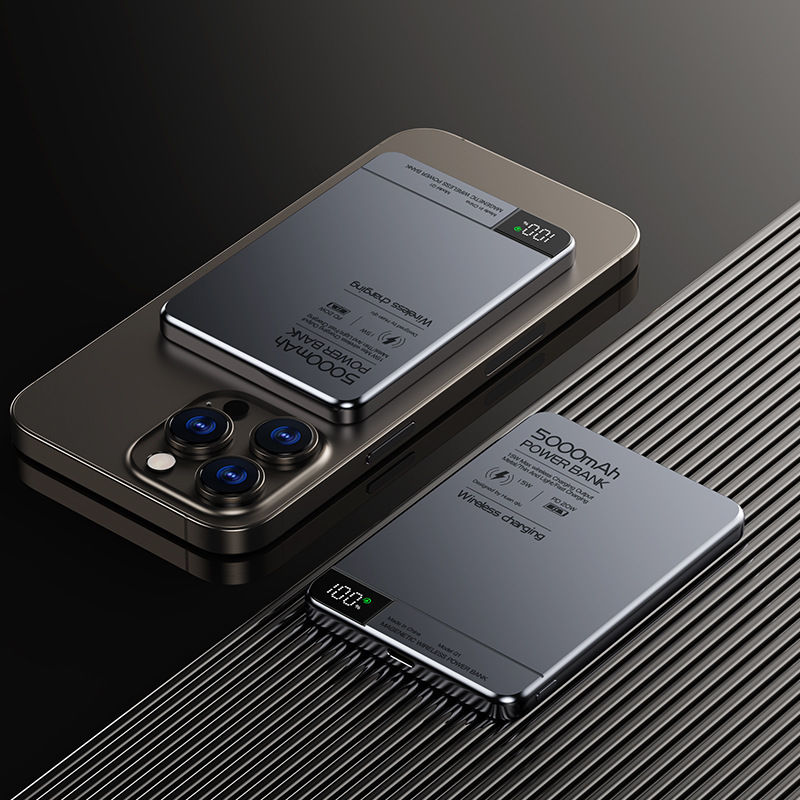 Thumbnail: 10000mAh Magnetic Power Bank Qi 2 Wireless Charger PD20W Super Fast Charging For