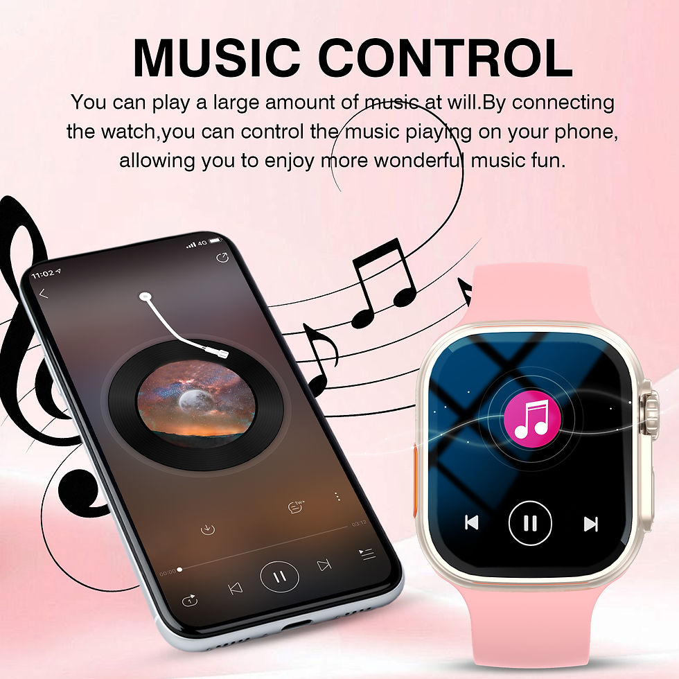 Thumbnail: 2.01'' Sports Smart Watch Fitness Clock Health Monitor Waterproof Smartwatch Wir