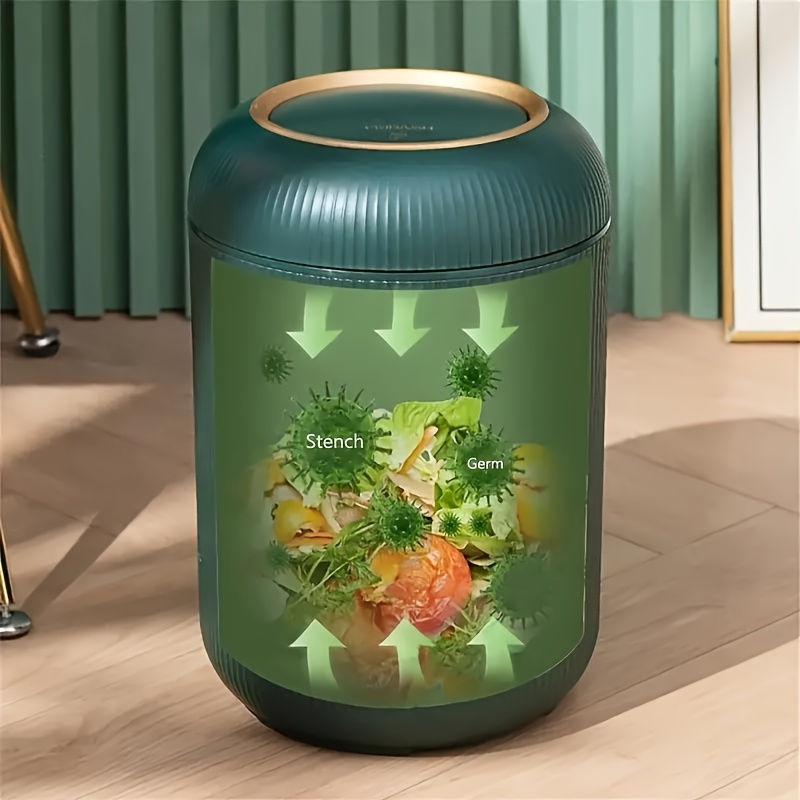 Thumbnail: Large Kitchen Waterproof Trash Can No Electricity Needed Slim Plastic Bin with L