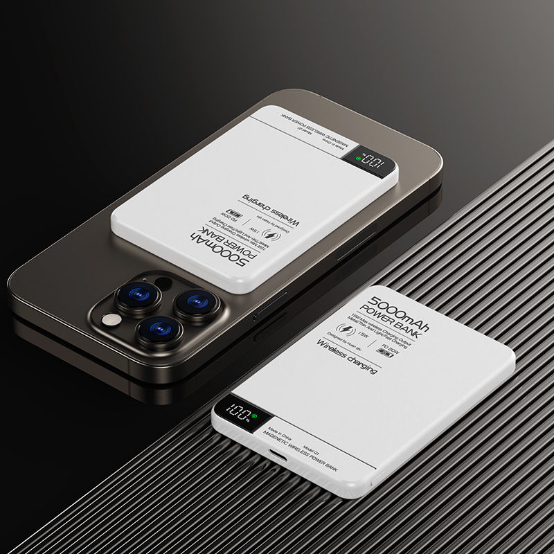 Thumbnail: 10000mAh Magnetic Power Bank Qi 2 Wireless Charger PD20W Super Fast Charging For