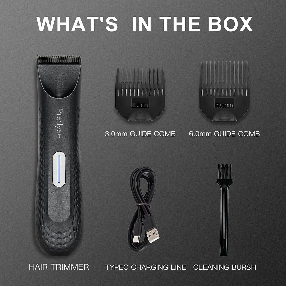 Thumbnail: Electric Trimmer for Men's Groin Hair: Versatile Body Groomer and Waterproof Pub