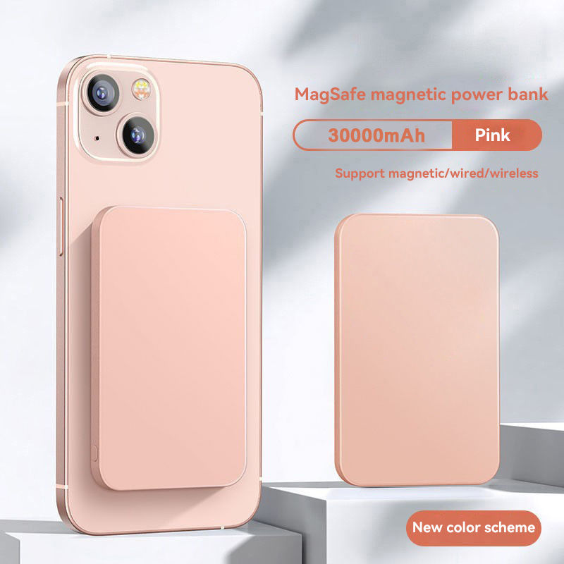 Thumbnail: Lenovo 500000mAh Magnetic Power Bank For Magsafe PD22.5W Fast Charger Wireless P