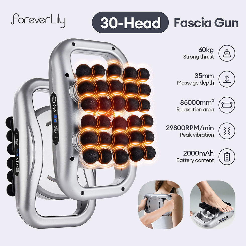 Thumbnail: 30-Heads Body Massage Gun High-Frequency Vibration Fascia Gun Back Waist Thigh M