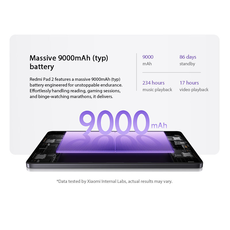 Thumbnail: Xiaomi Redmi Pad 2 Global version Advanced Helio G100-Ultra 11" 2.5K crystal-cle