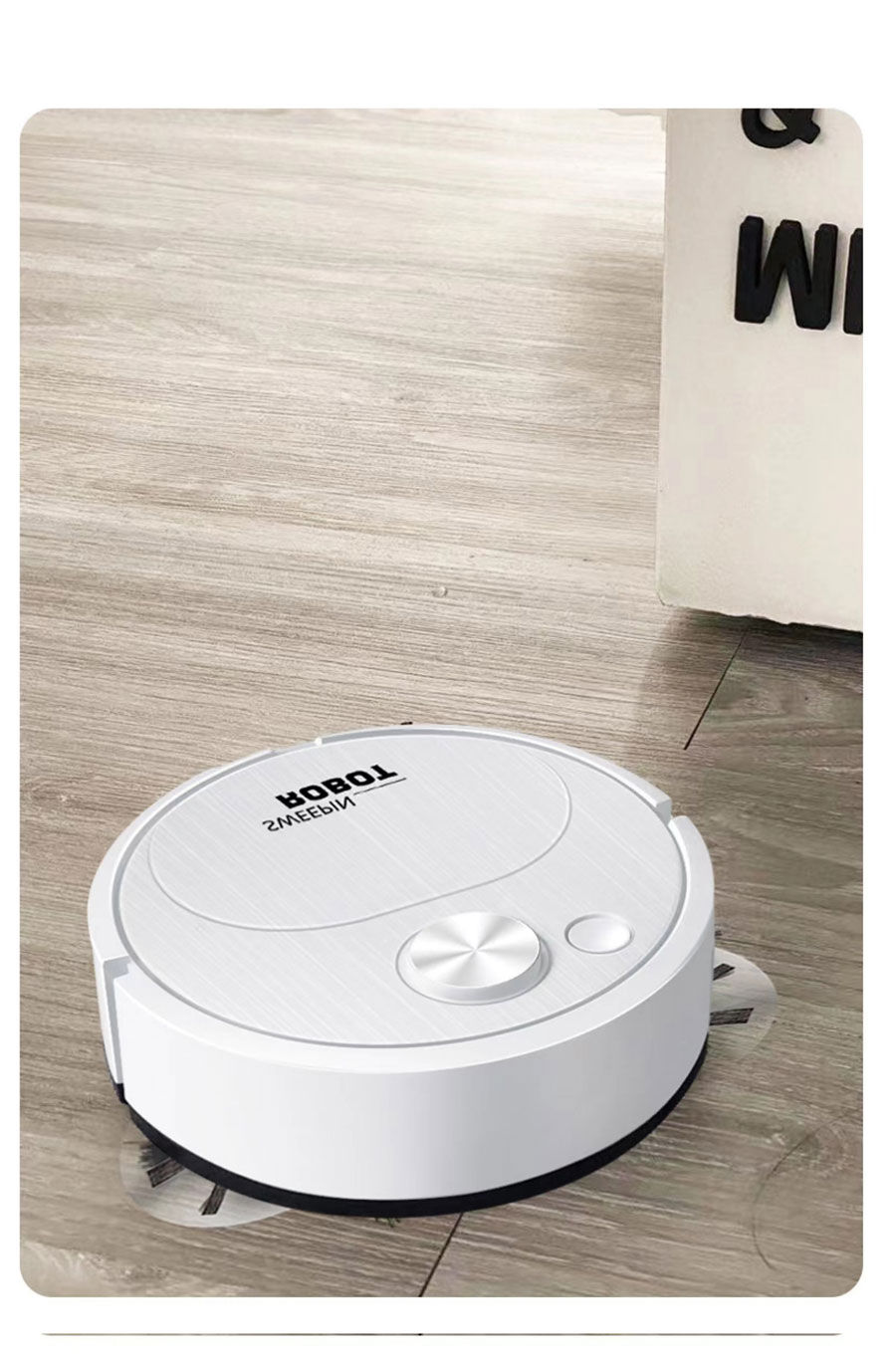 Thumbnail: NEW USB Sweeping Robot Vacuum Cleaner Mopping 3 In 1 Smart Wireless 1500Pa Dragg