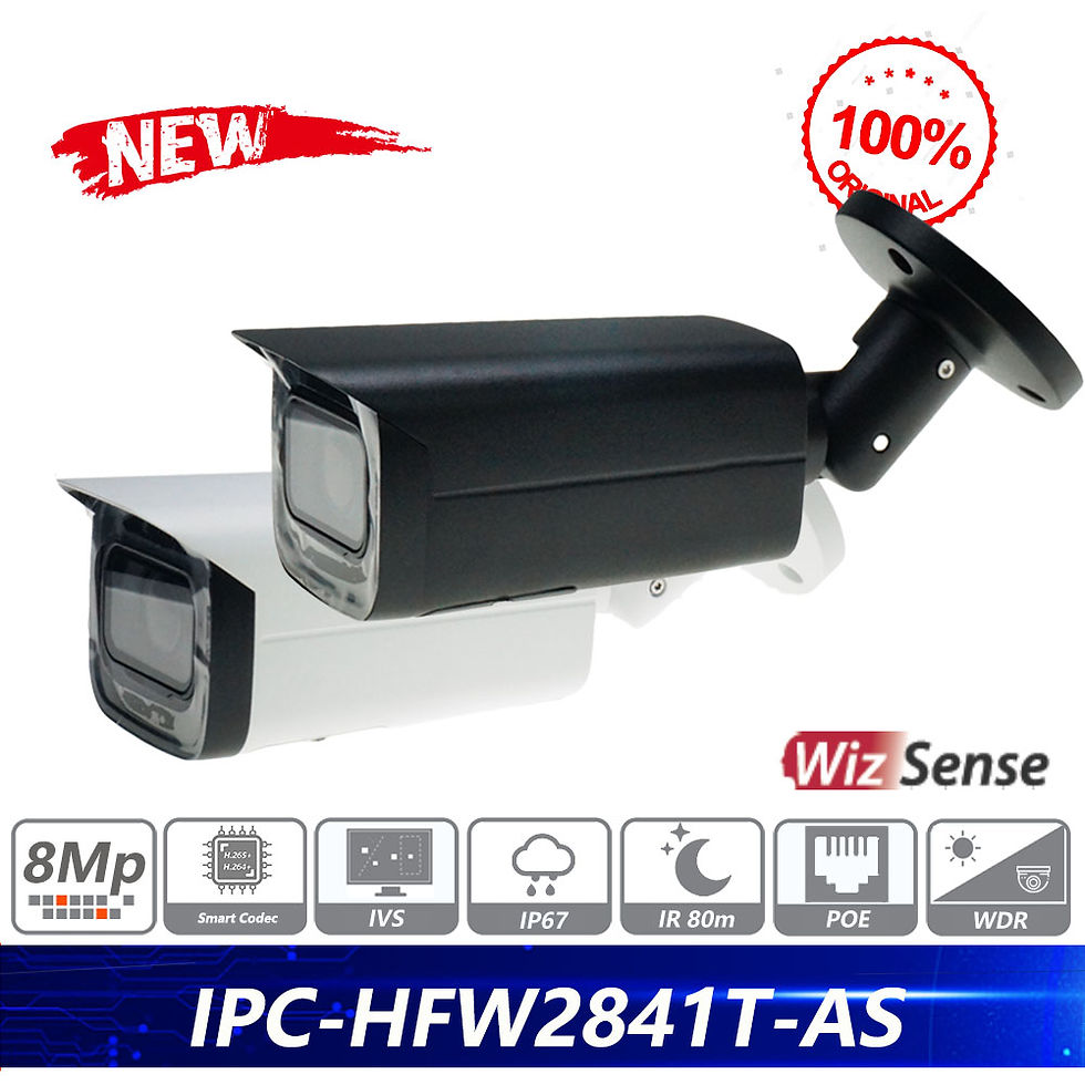 Thumbnail: Dahua Original IPC-HFW2841T-AS 8MP IR Fixed-focal Bullet WizSense Network Camera