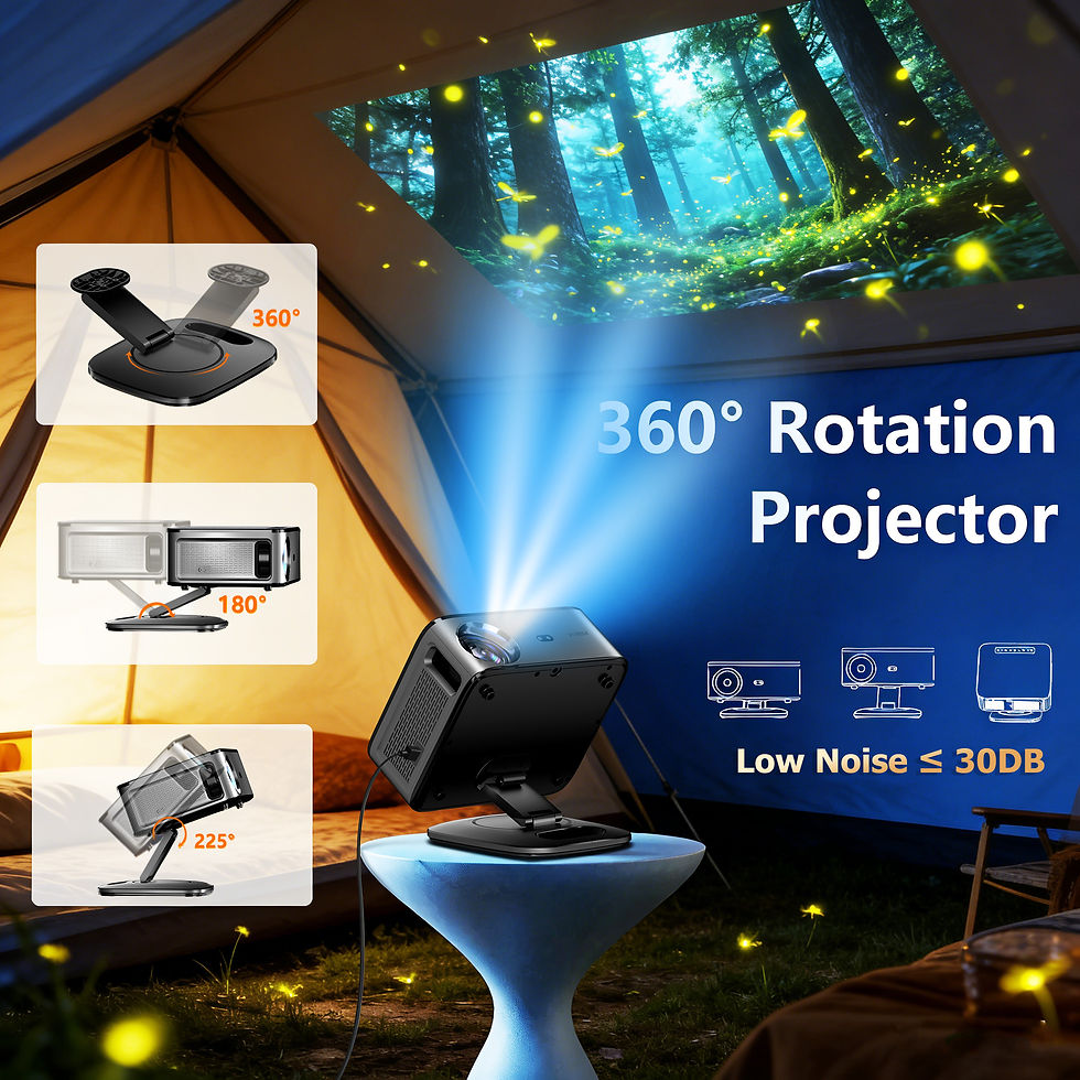 Thumbnail: XIWBSY 2026 Portable 4K UHD Projector 42000Lumens Movie Google TV Projector BT5.