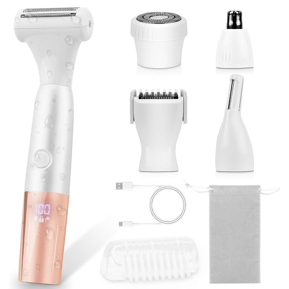 Thumbnail: 5-in-1 Bikini Trimmer Electric Razors for Women,Electric Shaver with LCD Display