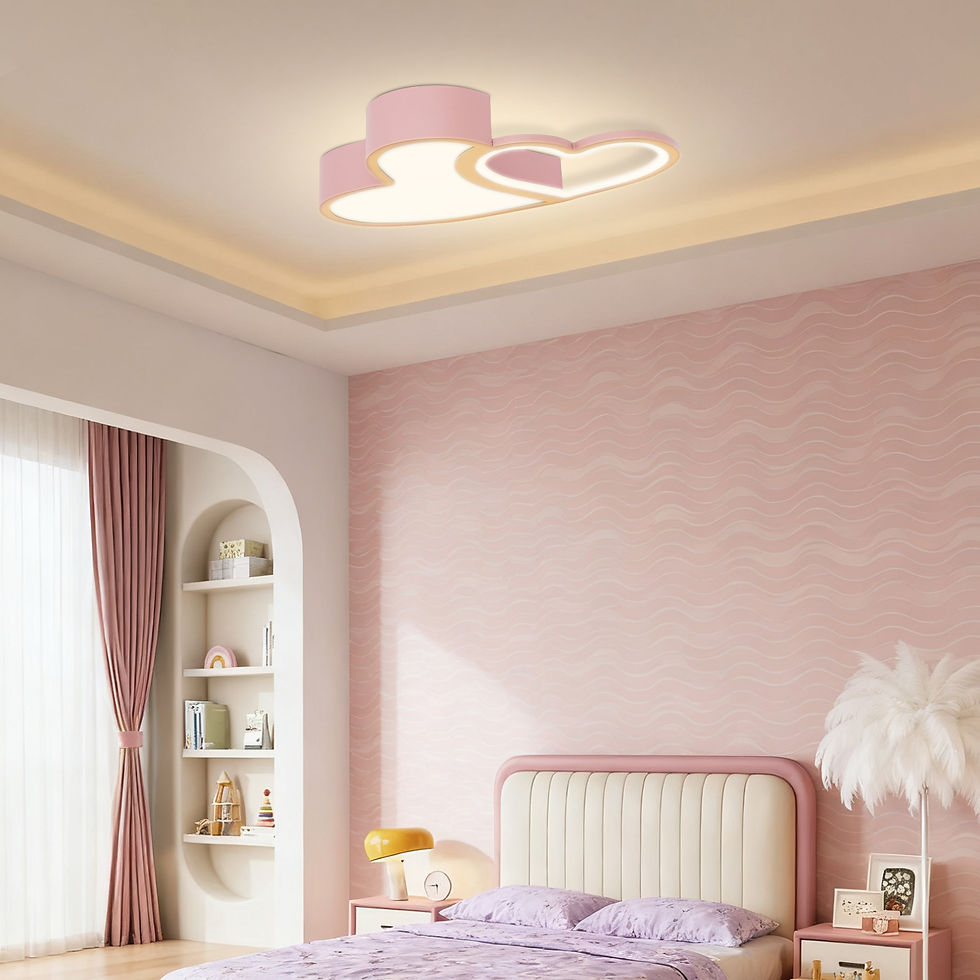 Thumbnail: LED Ceiling Light Heart Shaped Flush Mount Lamp Acrylic Ceiling Lamp Dimmable Ch